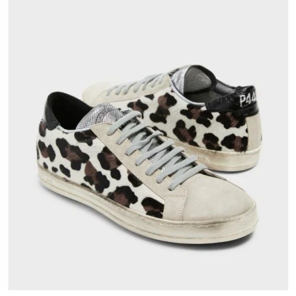P448 John Leopard Sneaker Shoes Size 36